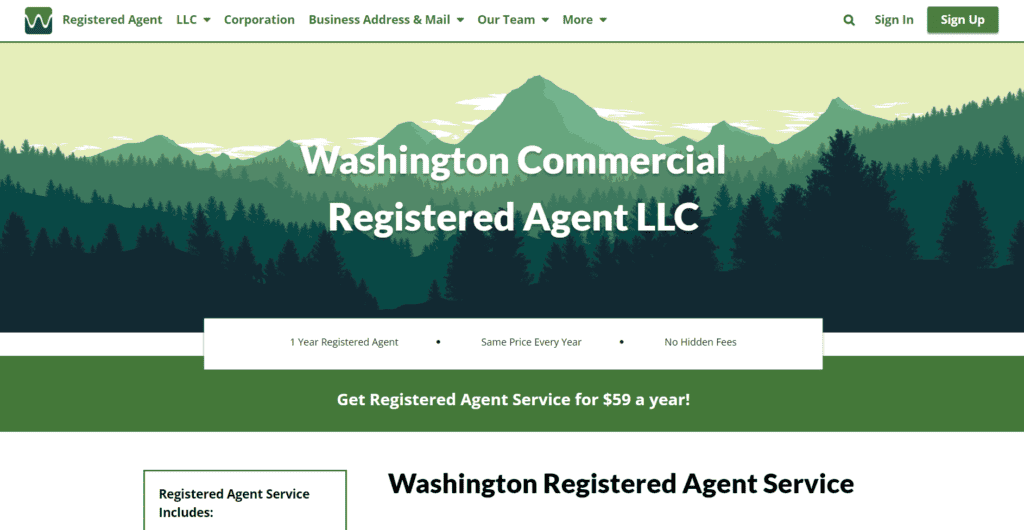 Washington Commercial Registered Agent LLC