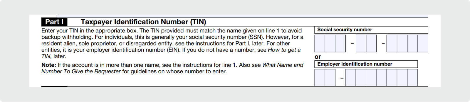 Add your SSN or EIN