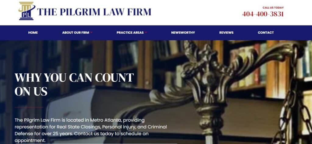 The Pilgrim Law Firm registered agent service in Georgia