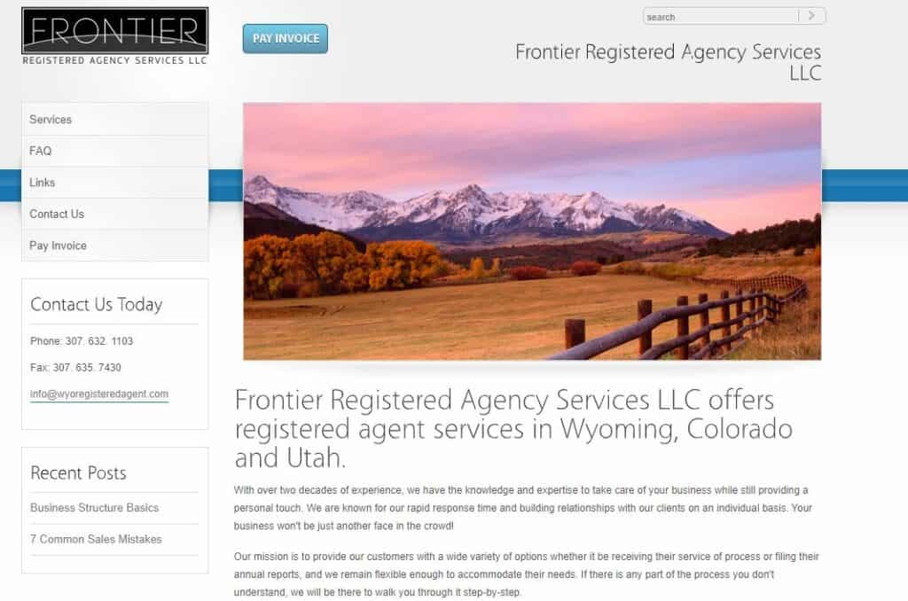 2. Frontier Registered Agency Services in Utah