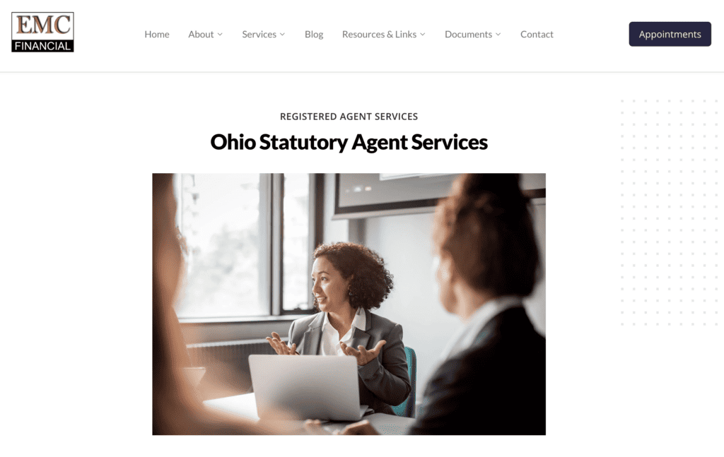 EMC Registered Agent Service in Ohio