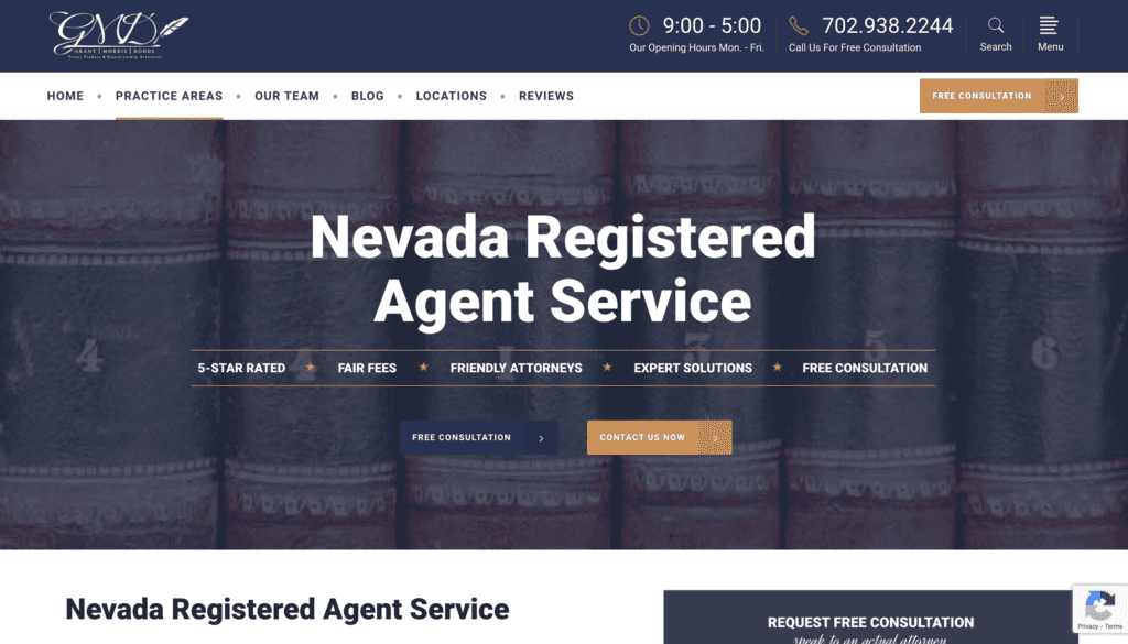 Grant Morris Dodds - Nevada registered agent service