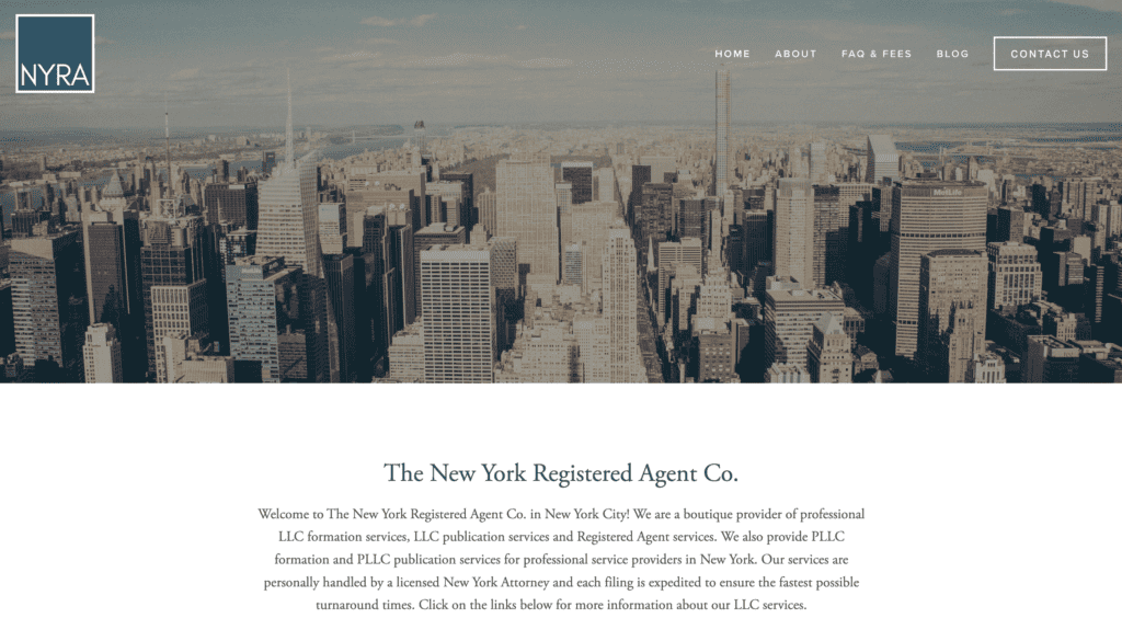 The New York Registered Agent Co registered agent service in NY