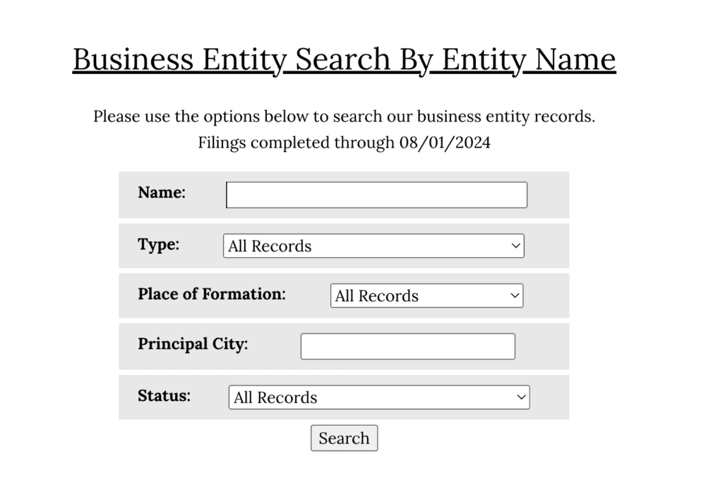 business name search in Alabama