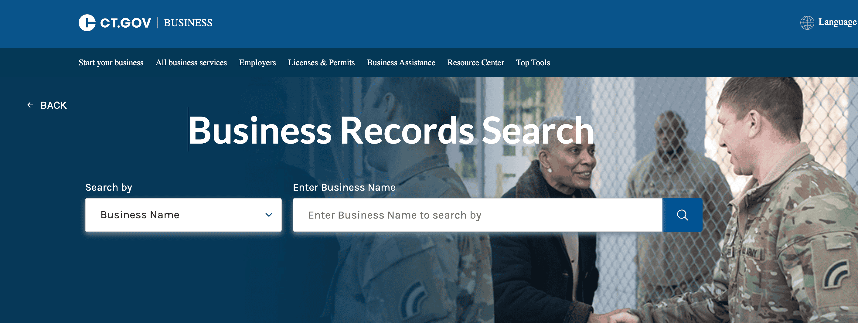 business name search in Connecticut